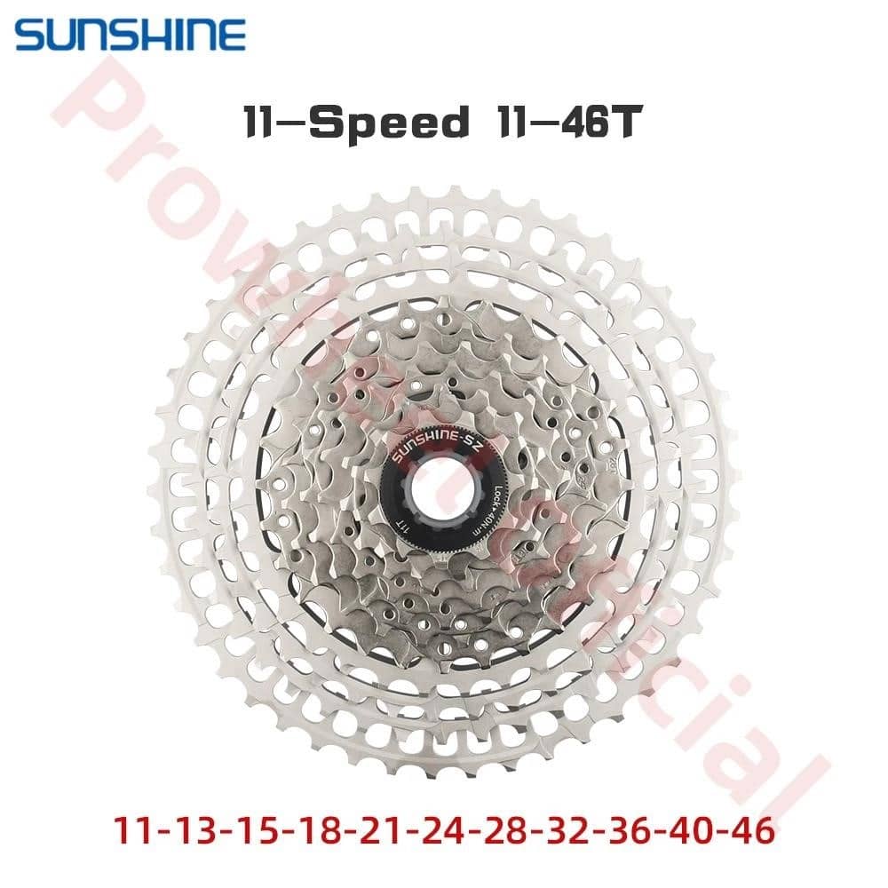 SUNSHINE itin lengvo kalnų dviračio dviračio kasetė 10 11 12 greičių MTB K7  46T 50T 52T 11/12 greičių HG, suderinama su SHIMANO - Krams